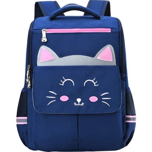 Lovely Cat New Arrival 2020 Girl School Backpacks School Bags for Little Girls School Bag Kids Bags 1-6 Grade bookbag mochila