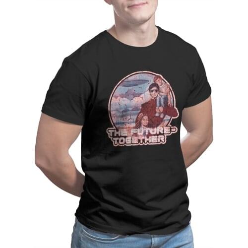 Men The Future Together Print Anime Funny Graphic 70 S Classic Hot Sale Promo Tshirt