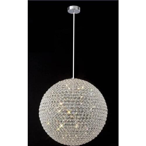 Modern round ball Iron Chandelier diameter 15CM E27 led lamps simple crystal Chandeliers led lustre chandelier lighting