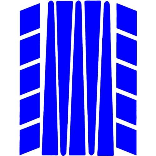 Strip Shape Reflective Blue Sticker Plane Extreme