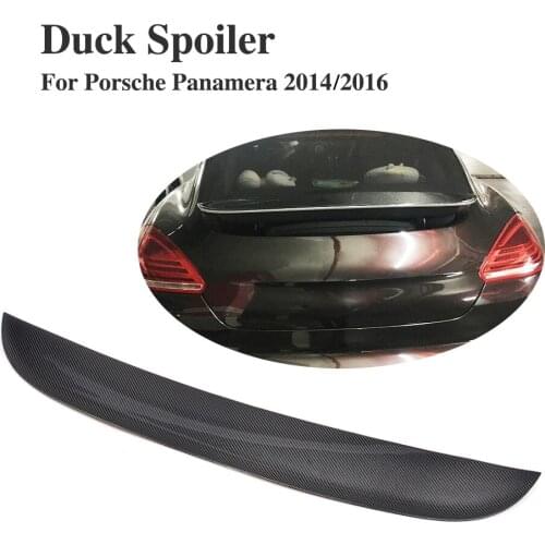 Carbon fiber Rear Trunk Boot Lip Spoiler for Porsche Panamera 2014-2016 Spoiler Wing Car Tuning Parts
