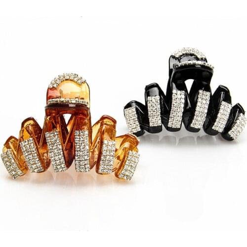 Yooram 8.1 CM Full Rhinestone Hair Claws Beam Hairpin Women Hair Accessories Beauty Hair Crab Clamp Headwear Hair Clip