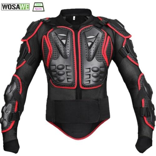 WOSAWE Cycling Body Armor Protection Jacket MTB Riding Mountain Bike Jacket Strong Elbow pad Chest Protect Back Support