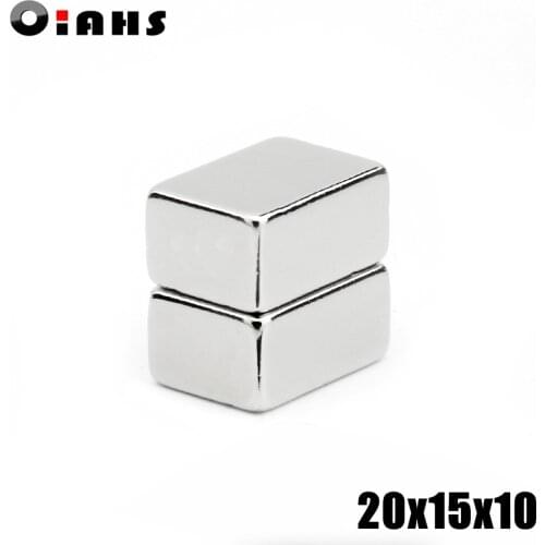10pcs F20x15x10mm Super Powerful Strong Rare Earth Block NdFeB Magnet Neodymium N35 Magnets F20*15*10mm- Free Shipping