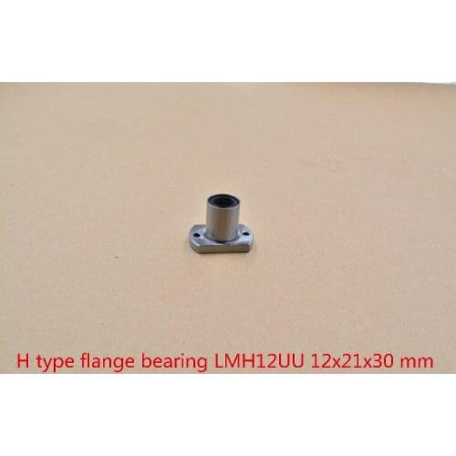 12mmx21mmx30mm LMH12UU LMT12UU oval flange linear ball bearing for 12mm rod round shaft cnc 1pcs