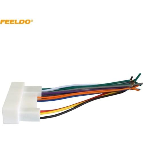 FEELDO Car Radio Stereo Wiring Adapter Plug For Hyundai IX35/Elantra/Santa Fe/Sonata Aftermarket CD/DVD Stereo Installation