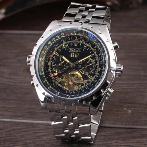 Jaragar Automatic Mechanical Skeleton Watch Men Montre Homme Relojes Relogio Masculino Erkek Kol Saati Watches Brand Luxury