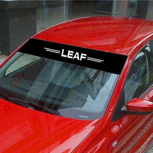 Car Sticker For Nissan Leaf Decoration Decals Car Front Rear Windshield Prevent Sunlight Reflection Styling Accessories