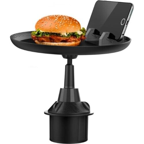 Car Food Snack Drink Tray Cup Cellphone Holder Mount for Mobile Phone Eating Car Snack Tray Drink Tray ABS