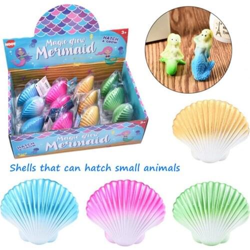 Childrens toys, water-absorbing toys, big shells, mermaid, marine animals