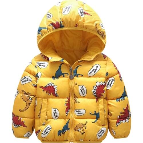 Winter Coats For Kids With Hoods Cute Toddler Baby Boys Girls Cartoon Long Sleeve Windproof Coat Hooded Warm Outwear Jacket#g4