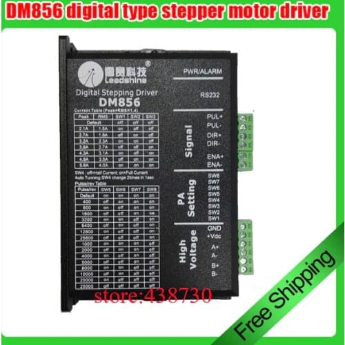1pcs DM856 32 bit DSP digital driver / 86 stepper motor driver / two-phase stepper motor 20-80VDC