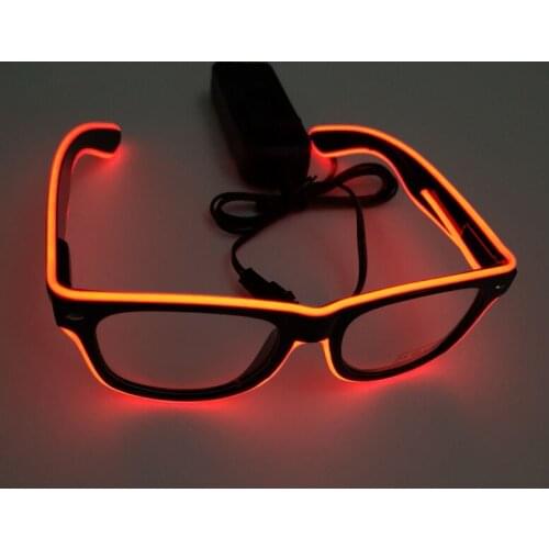 Hot 20201 Sound Reactive LED EL Wire Shutter Glasses Adults Kids for Party Festivals