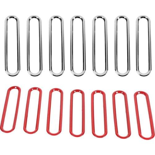 Engine Hood Air Inlet Vent Ring Cover Trim for Jeep Wrangler JK 2007-2017 Accessories Front Grill Mesh Inserts