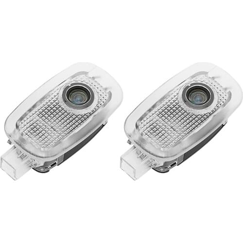 2 Pcs Car Door Ghost Light Emblem Laser Projector Welcome Lamp Auto Ground Projection Luces for Mercedes AMG Class S W221
