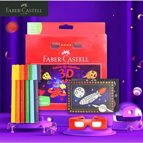 Germany Faber-Castell 3D Set Watercolor Pen Children Students Washable Coloring Graffiti Watercolor Brush