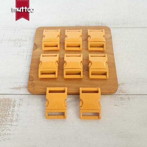 Orange metal buckle quick side release buckle kirsite for garment bag dog accessories 20mm webbing DIY pet collar supplies