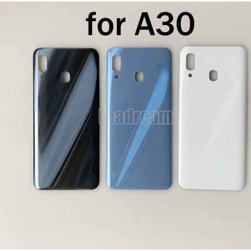 Original Battery Back Cover Rear Door for Samsung Galaxy A30 Back Housing Glass Cover With Camera Lens