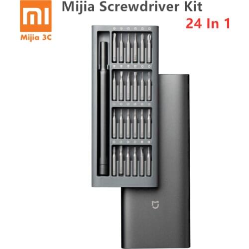 Original Xiaomi Daily Use Screwdriver Kit 24 Precision Magnetic Bits Alluminum Box DIY Screw Driver Set For Smart home