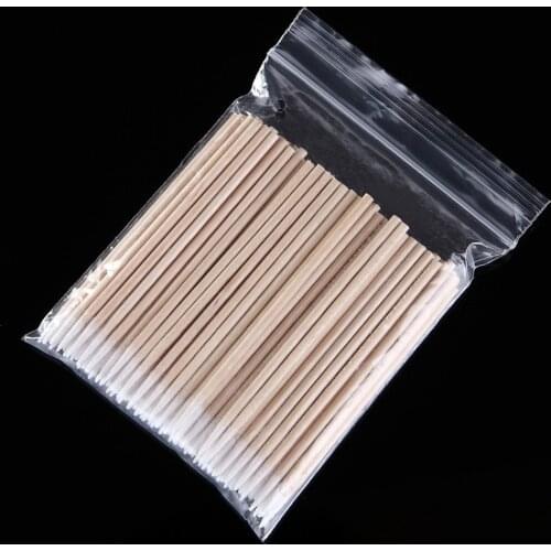 300pcs Permanent Disposable Makeup Cotton Pointed Swab Medical Cure Medical Cure Health Makeup Stick Extension Glue Removing