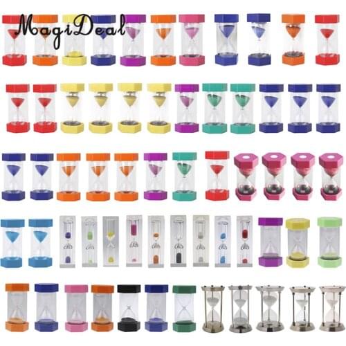 MagiDeal Hot-Sale Security Fashion Hourglass 1 Minutes Sand Timer Hourglass Timer Cute Home Health Kids Gift Home Decoration