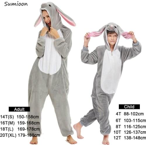 Kigurumi Unicorn Pajamas Kids Winter Girl Boy Sleepwear Cartoon Animal Panda Pyjamas Women Onesie Anime Costumes Jumpsuit