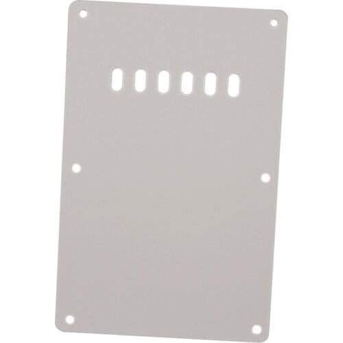 Plastic Tremolo Cavity Cover Back Plate 6 Hole for ST SQ Electric Guitars White