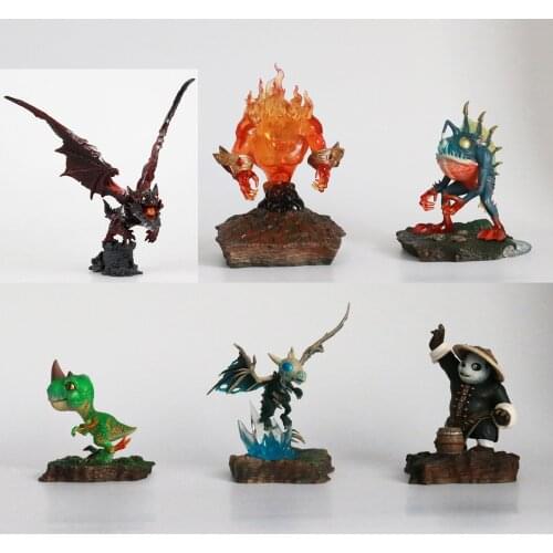 Hot Game wow Dragon Neltharion Wrath of Lich King Pet Panda Fire Swift Spectral Murloc Figure Model Toys Original Statue Collect