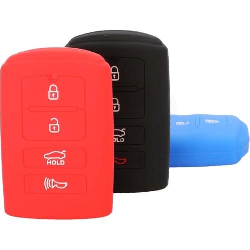 Bilchave 4 Buttons Remote Car Key Silicone Case Cover Protector Fob For Kia Sorento K900 New K7 Cadenza 2017 2018 2019