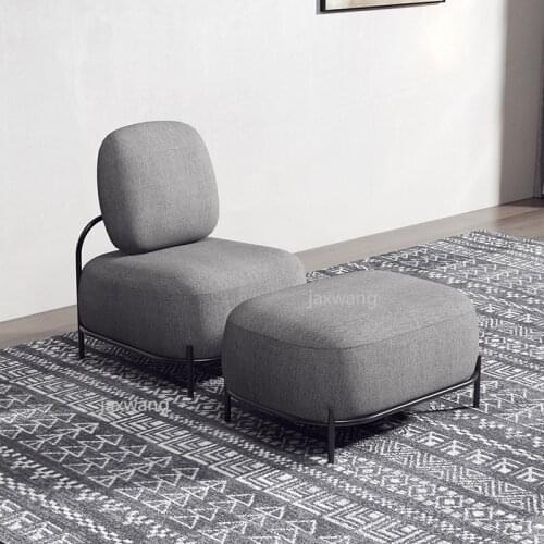 Simplicity Modern Dining Chairs Cheap Pink Living Room Furniture Light Luxurious Cafe Chair Metal Lounger Chair Sofa Bed