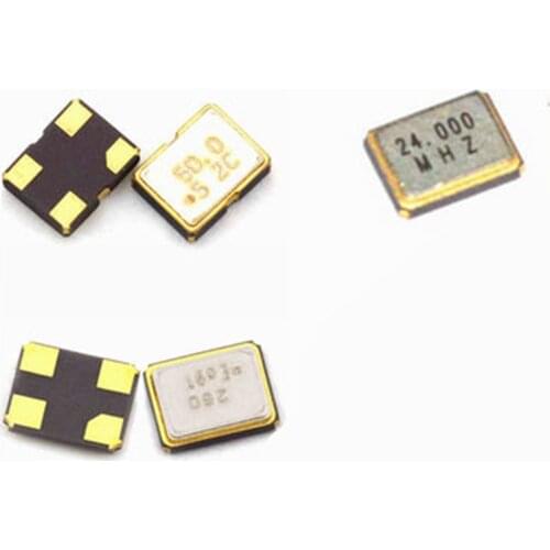 10pcs 3225 12M 16MHZ 20M 24M 25 26M 27M 32M 40M 48M SMD 4-pin passive crystal oscillator