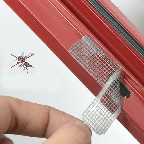 10pcs/lot Door Window Mosquito Screen Net Repair Tape Patch Anti-insect Fly Bug Self-adhesive Curtains Shielding Accessories