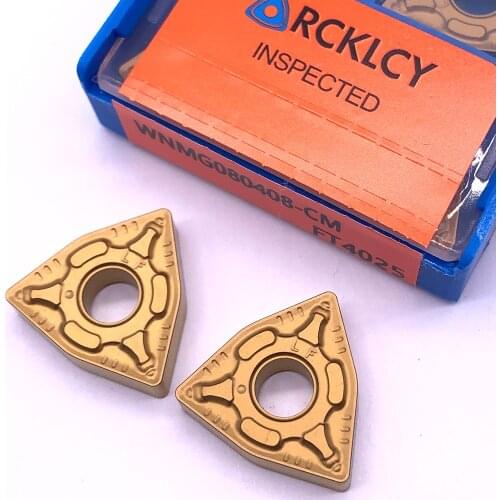 10pcs RCKLCY WNMG080408 CM FT4025 Lathe Tool High Quality Carbide Tool Metal Turning Tool Milling Cutter CNC Product