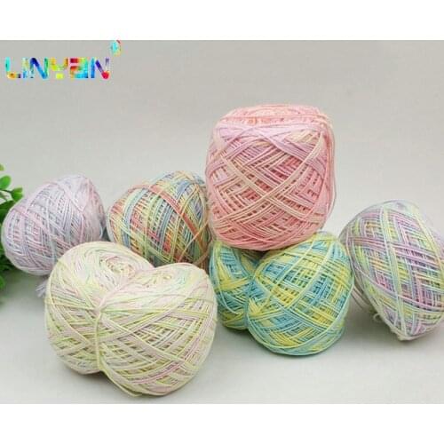 100g 100% cotton Worsted Soft Smooth Natural Baby crochet yarn for knitting needles hand lace Hand-crochet clothes t3