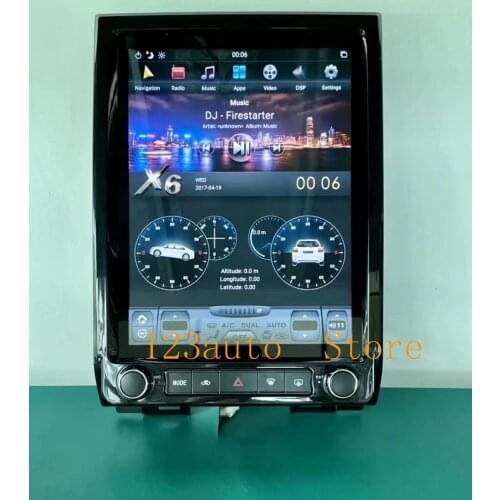 12.1'' Tesla Style Android 9.0 Car DVD GPS Navigation Player radio for ford expedition 2015-2017 IPS PX6 stereo carplay 4G