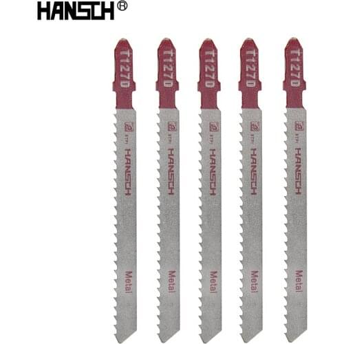 5pcs/Set T127D Jig Saw Blades 100*3mm Fast Cutting HSS For AEG Holzher Bosch Metabo Dewalt Makita Festo,Kress Power Tools