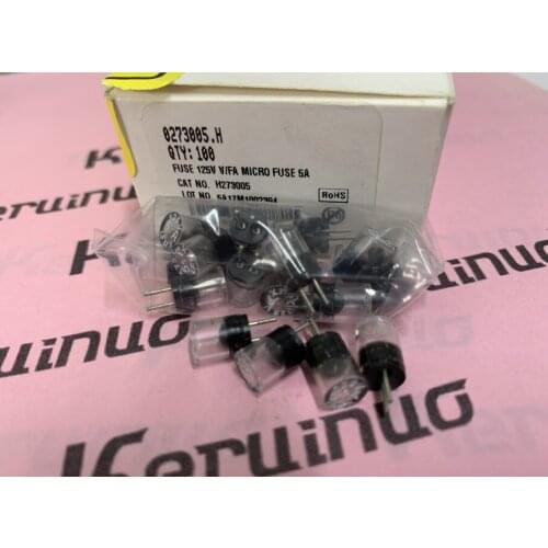 5PIECES/LOT NEW ORIGINAL 0273005.H 5A 125V LITTELFUSE