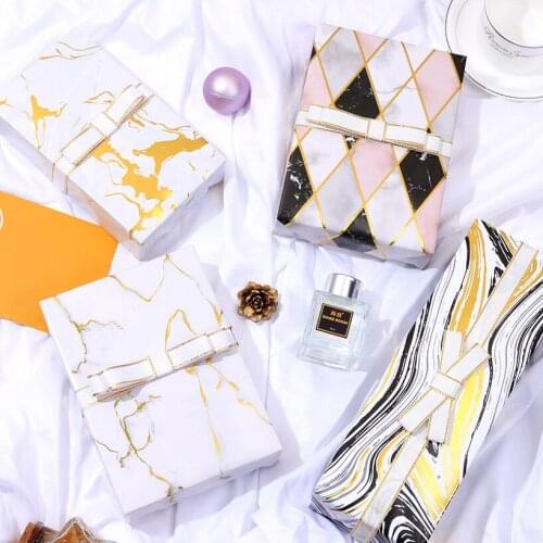 50x70cm Bronzing marble Style Wrapping Paper Sheets for Wedding Kids Birthday Holiday Baby Shower Wrap Craft Paper Decor Gifts