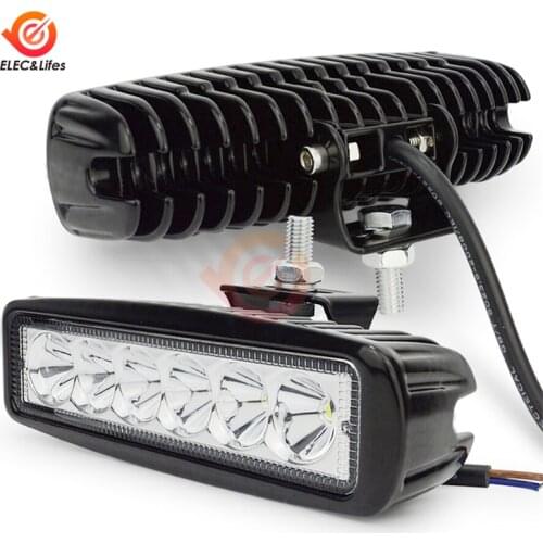 6 inch 12V 18W 6 LED Offroad Car Work Light Spotlight Daytime Running Light 6*3W Flood Beam For Jeep 4x4 ATV 4WD SUV Car Styling