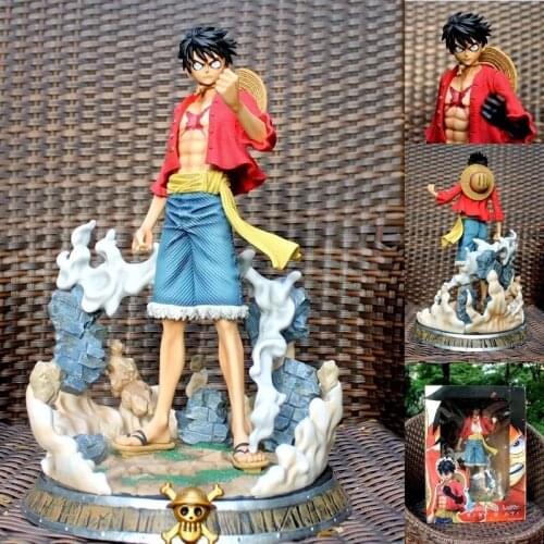Anime O.n.e.P.i.e.c.e GK Fantasy Luffy Straw Hat Legion Statue Scene Boxed Figure Approximately 37cm
