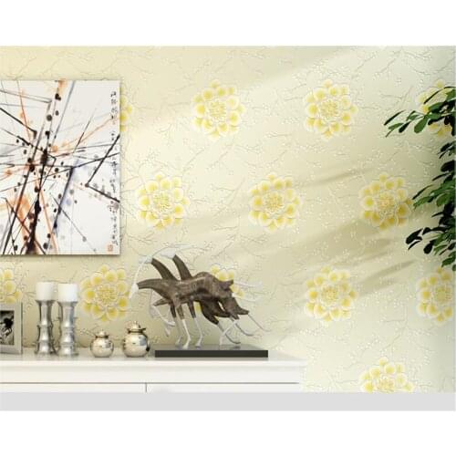 Beibehang Embossed nonwoven papel de parede 3d wallpaper thickening warm and romantic bedside TV background wall paper tapety