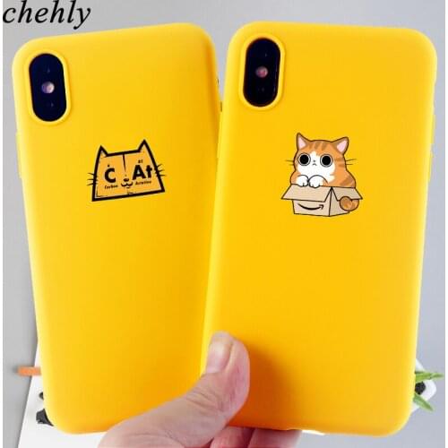 Lazy Cat Phone Case for IPhone 6 s 7 8 11 Plus Pro X XS MAX XR Cartoon Cases Soft Silicone Fitted TPU Back Accessories Covers