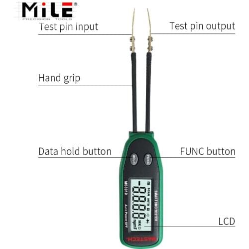 Digital Multimeter 3000 counts Smart SMD RC Resistance Capacitance Diode Meter Tester Auto Scan MASTECH MS8910