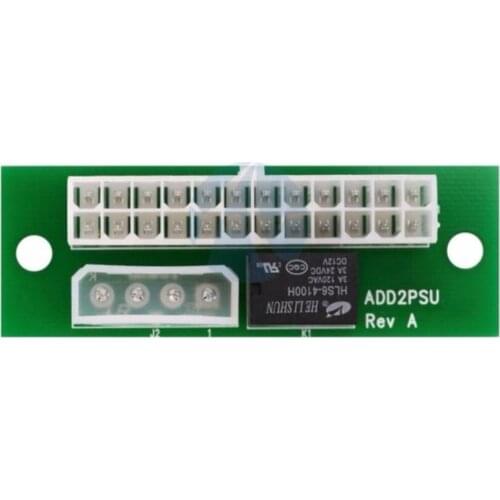 Dual PSU Power Supply Sync Adapter Add2psu ATX 24Pin To 4pin Molex Synchronous Connector Riser Cable Miner Mining