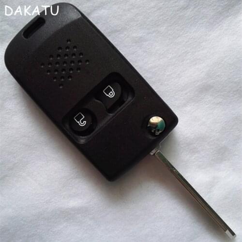DAKATUModifIed Folding flip Remote Key Shell case cover fob 2 Button For Ford Transit Connect Maverick uncut FO38 blade