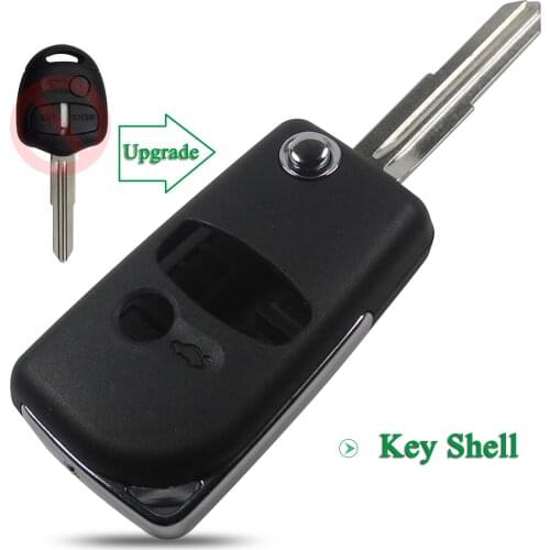 Bilchave 3BT Modified Flip Folding Remote Key Shell Case Fob For Mitsubishi New ASX GRANDIS Outlander LANCER-EX Key Right Blade