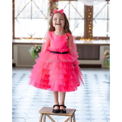 Baby Girls Clothes Little Princess Lace Tutu Dress Childrens Wear 2020 Childrens Party Baptism Dress AG0181
