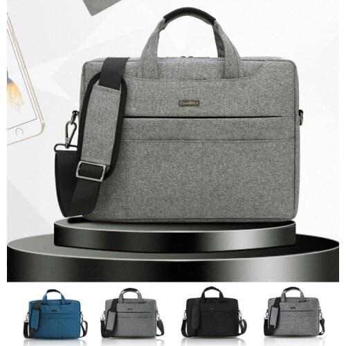 13 13.3 14 15 15.4 15.6 Inch Solid Waterproof Nylon Laptop Notebook Tablet Bags Case Messenger Shoulder Sleeve for Men Women