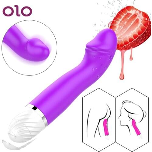 OLO AV Stick Dildo Vibrator Vagina Clitoris Massager Multispeed Strong Vibration G-spot Stimulate Sex Toys for Women Silicone