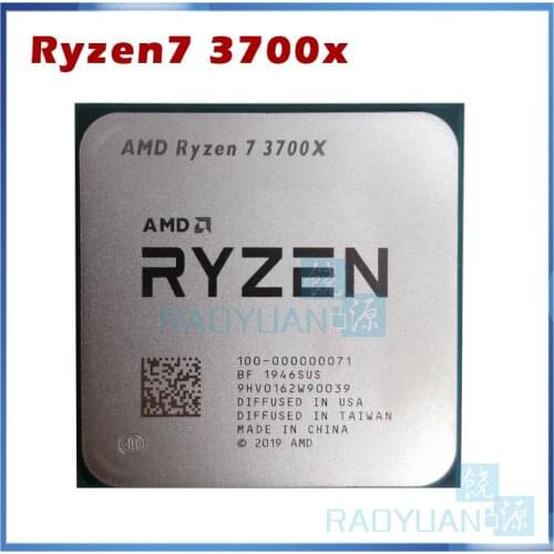 AMD Ryzen 7 3700X R7 3700X 3.6 GHz 7NM L3=32M 100-000000071 Eight-Core Sinteen-Thread CPU Processor Socket AM4
